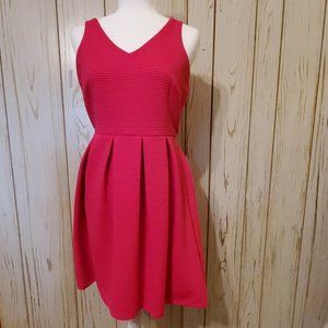 NWT Cynthia Rowley Short Sleeve Hot Pink Dress